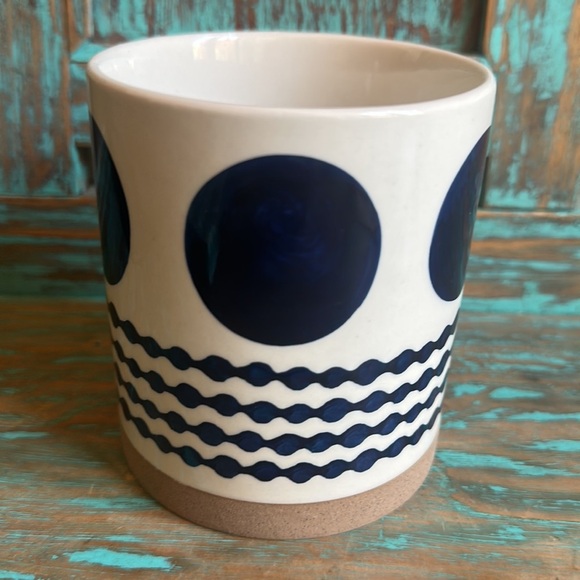 Potter’s Studio Large Polka Dots and Squiggly Lines Coffee Mug Tea - Picture 4 of 8